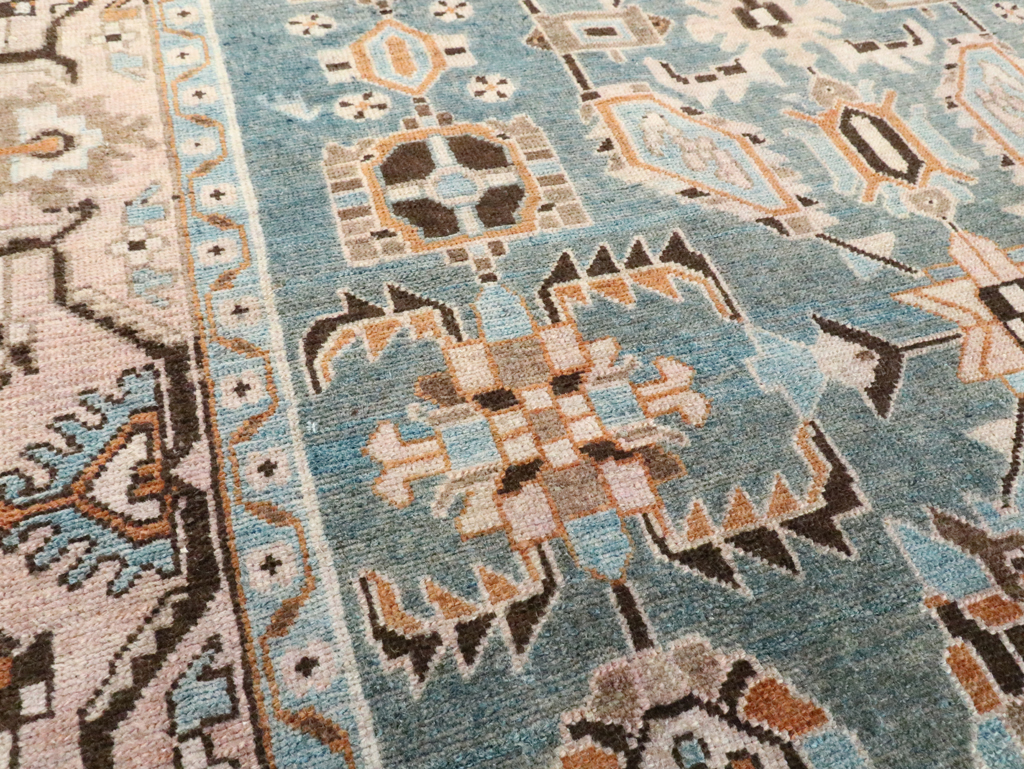 Vintage Persian Malayer Accent Rug, No.28615 - Gss