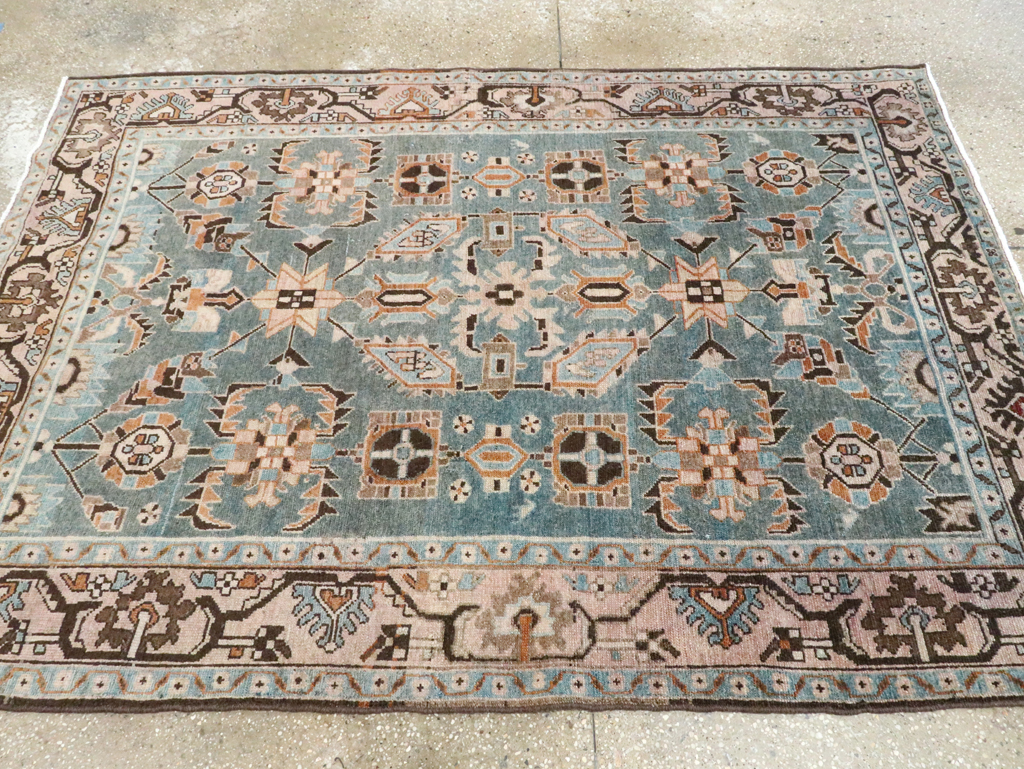 Vintage Persian Malayer Accent Rug, No.28615 - Gss