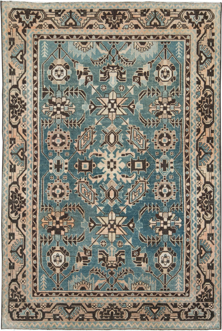 Vintage Persian Malayer Accent Rug, No.28616 - Gss