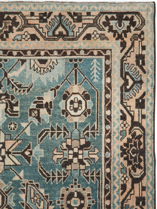 Vintage Persian Malayer Accent Rug, No.28616 - Gss