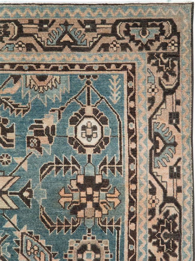 Vintage Persian Malayer Accent Rug, No.28616 - Gss
