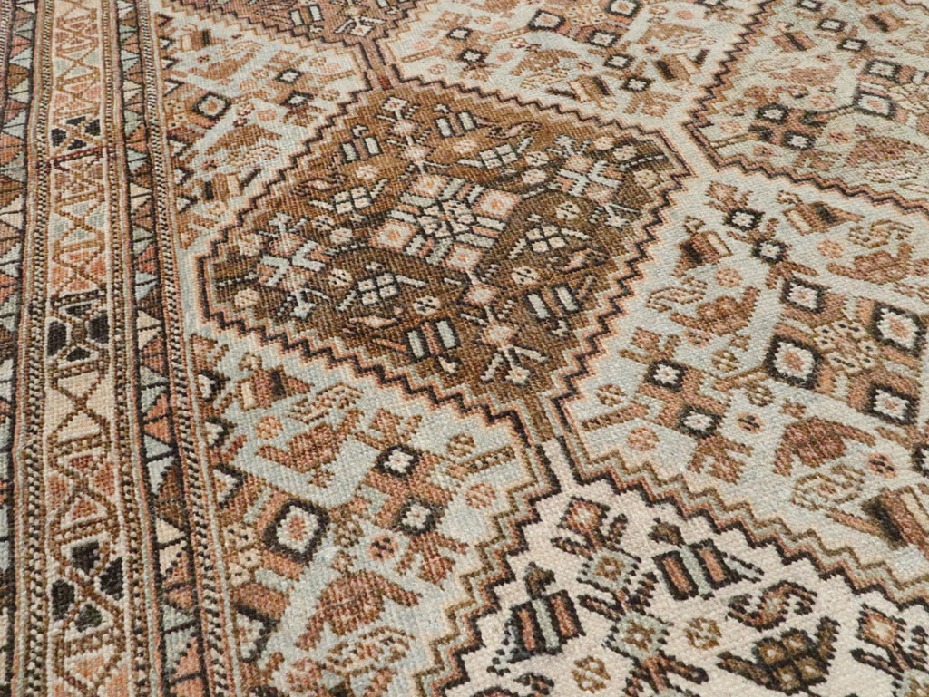 Antique Persian Afshar Accent Rug, No.28618 - Gss