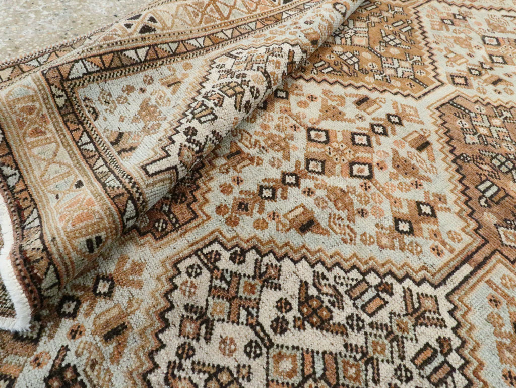 Antique Persian Afshar Accent Rug, No.28618 - Gss