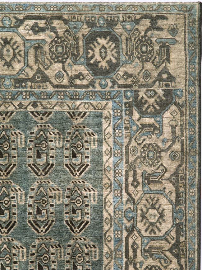 Vintage Persian Malayer Accent Rug, No.28621 - Gss
