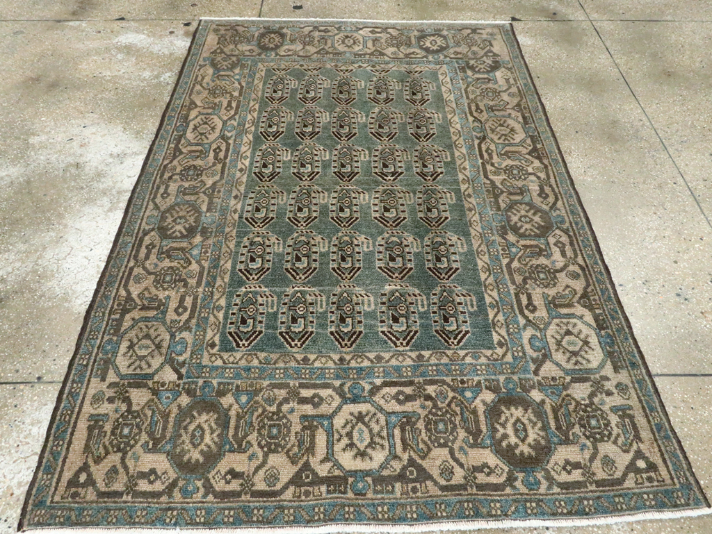 Vintage Persian Malayer Accent Rug, No.28621 - Gss