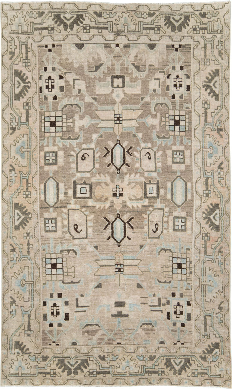 Vintage Persian Malayer Accent Rug, No.28622 - Gss