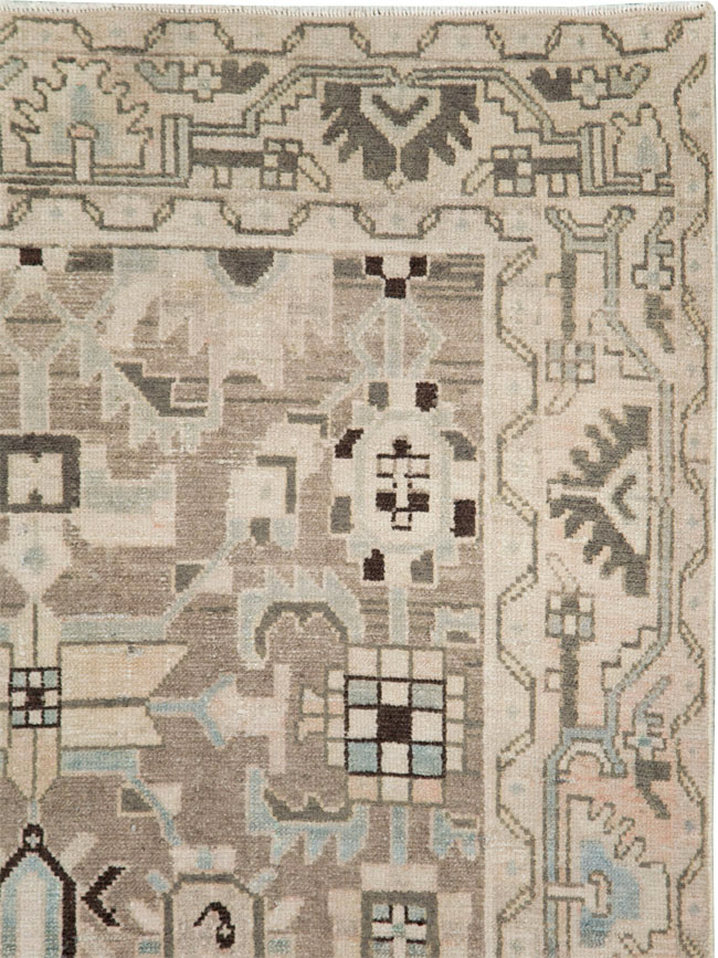 Vintage Persian Malayer Accent Rug, No.28622 - Gss