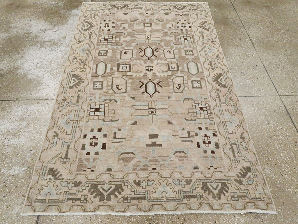 Vintage Persian Malayer Accent Rug, No.28622 - Gss