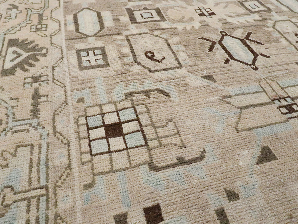 Vintage Persian Malayer Accent Rug, No.28622 - Gss