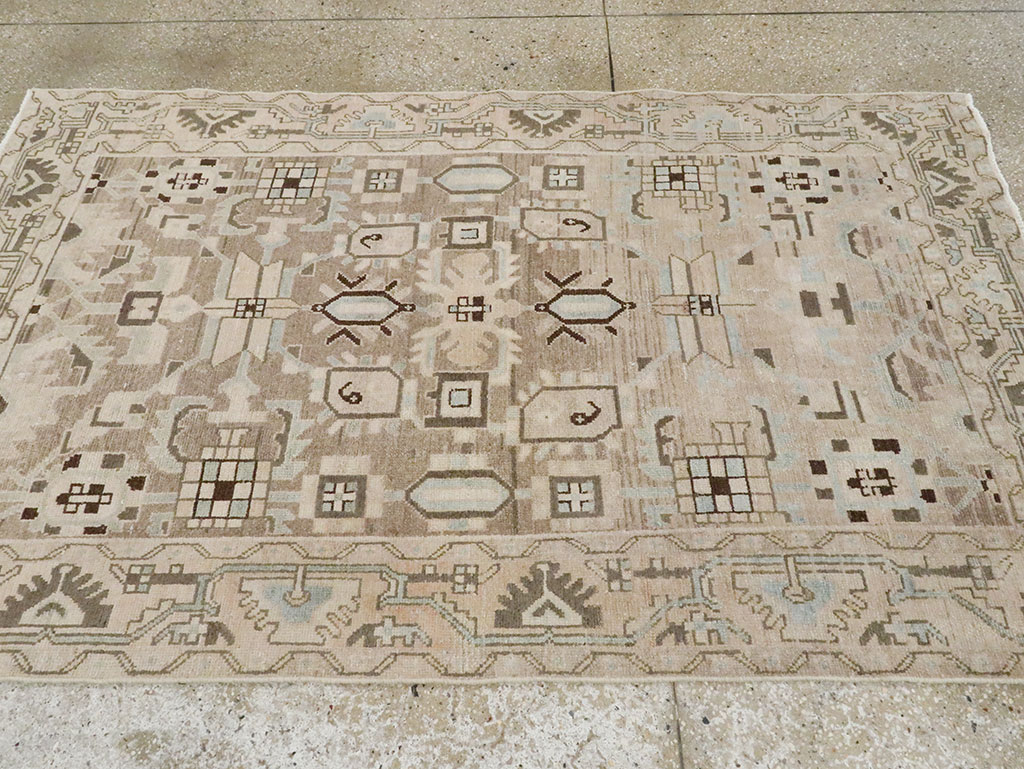 Vintage Persian Malayer Accent Rug, No.28622 - Gss