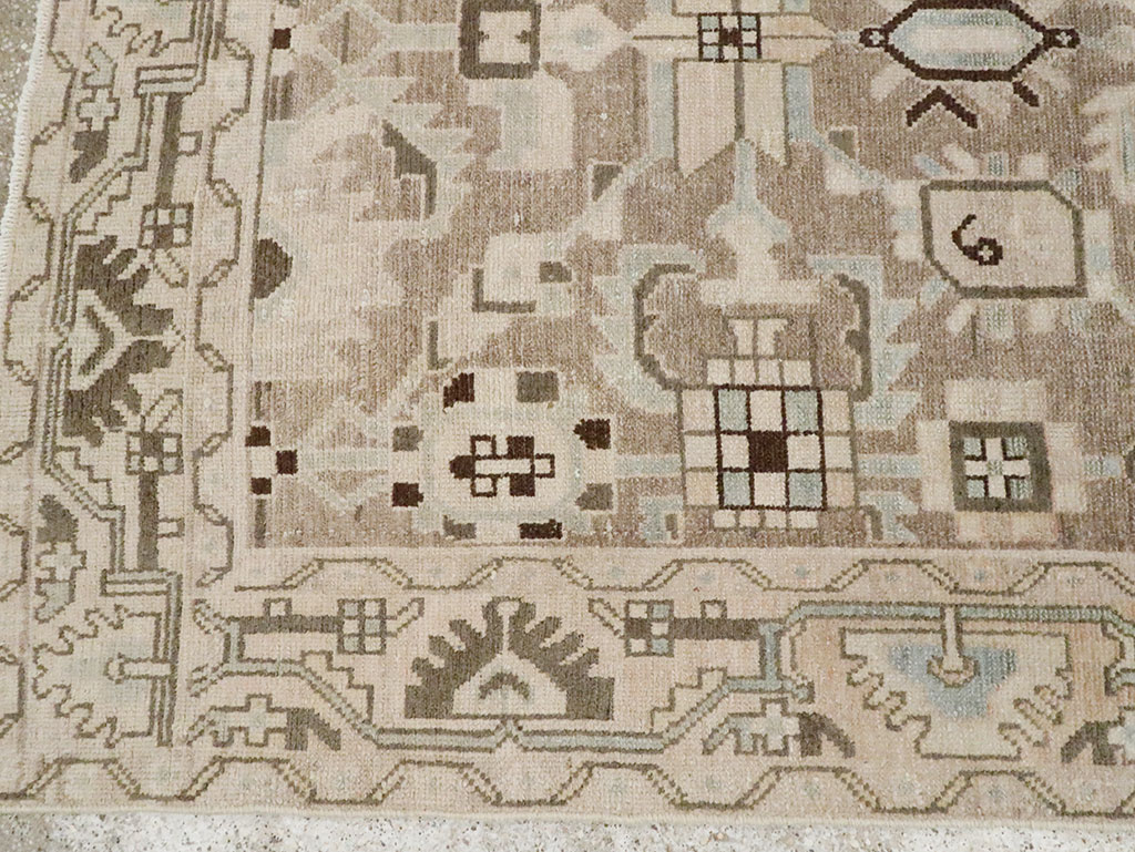 Vintage Persian Malayer Accent Rug, No.28622 - Gss