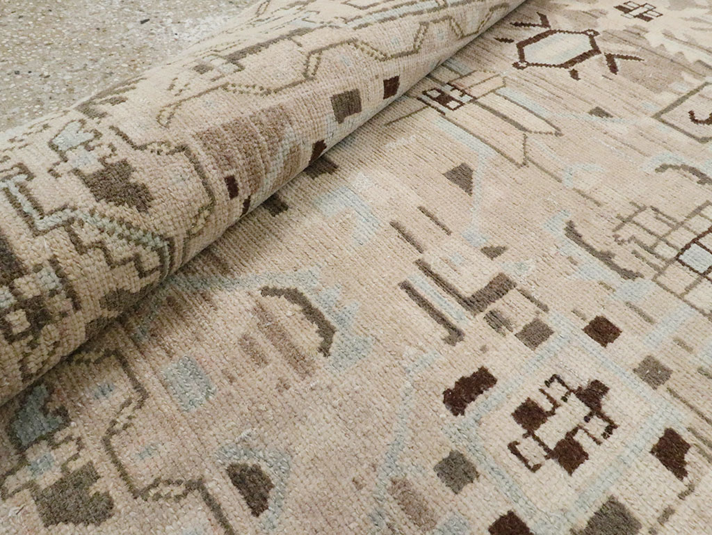 Vintage Persian Malayer Accent Rug, No.28622 - Gss