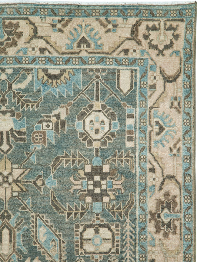 Vintage Persian Malayer Accent Rug, No.28624 - Gss