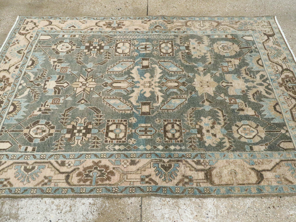 Vintage Persian Malayer Accent Rug, No.28624 - Gss