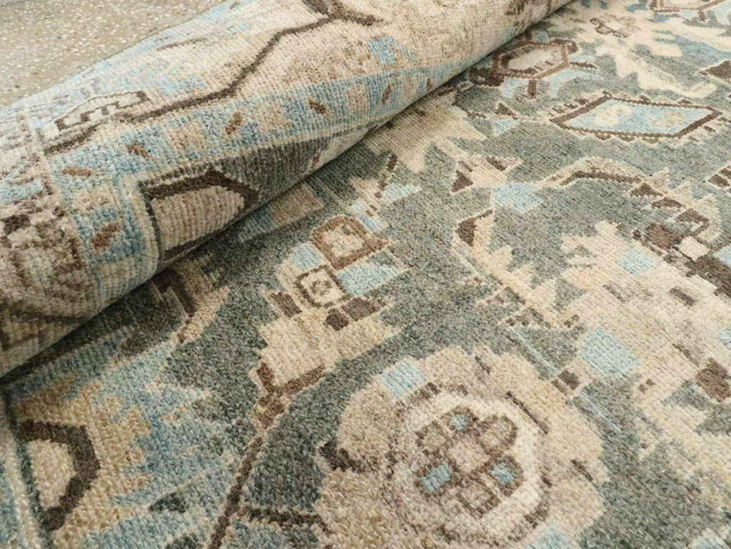 Vintage Persian Malayer Accent Rug, No.28624 - Gss