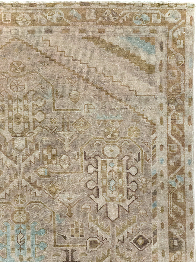 Vintage Persian Malayer Accent Rug, No.28625 - Gss