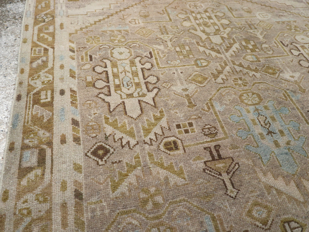 Vintage Persian Malayer Accent Rug, No.28625 - Gss