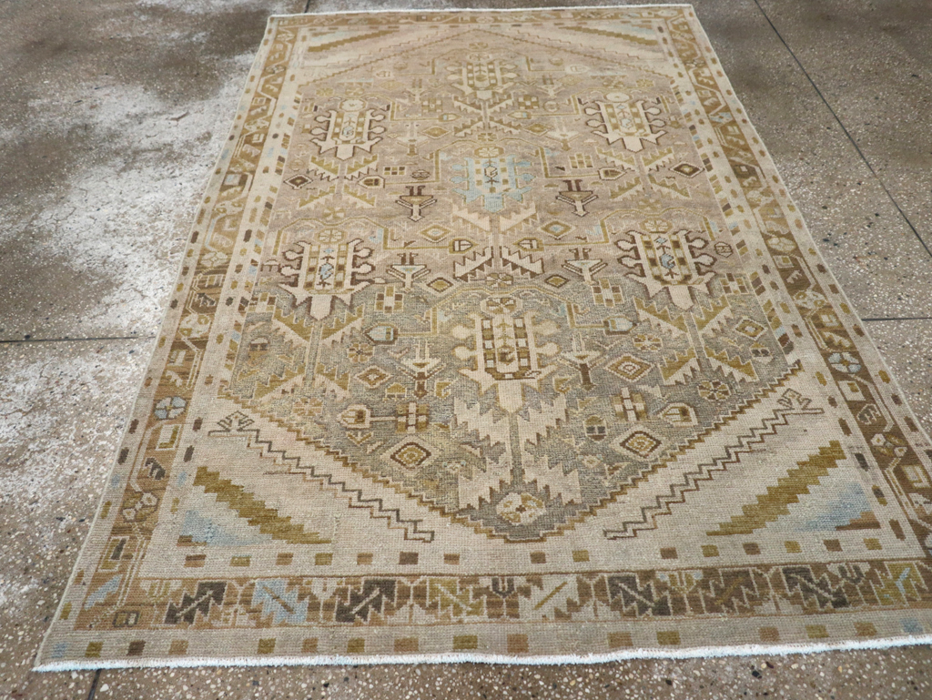 Vintage Persian Malayer Accent Rug, No.28625 - Gss