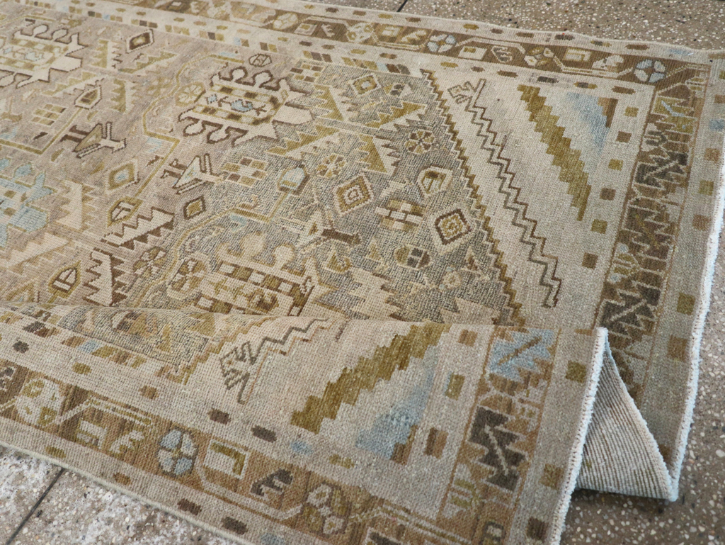 Vintage Persian Malayer Accent Rug, No.28625 - Gss