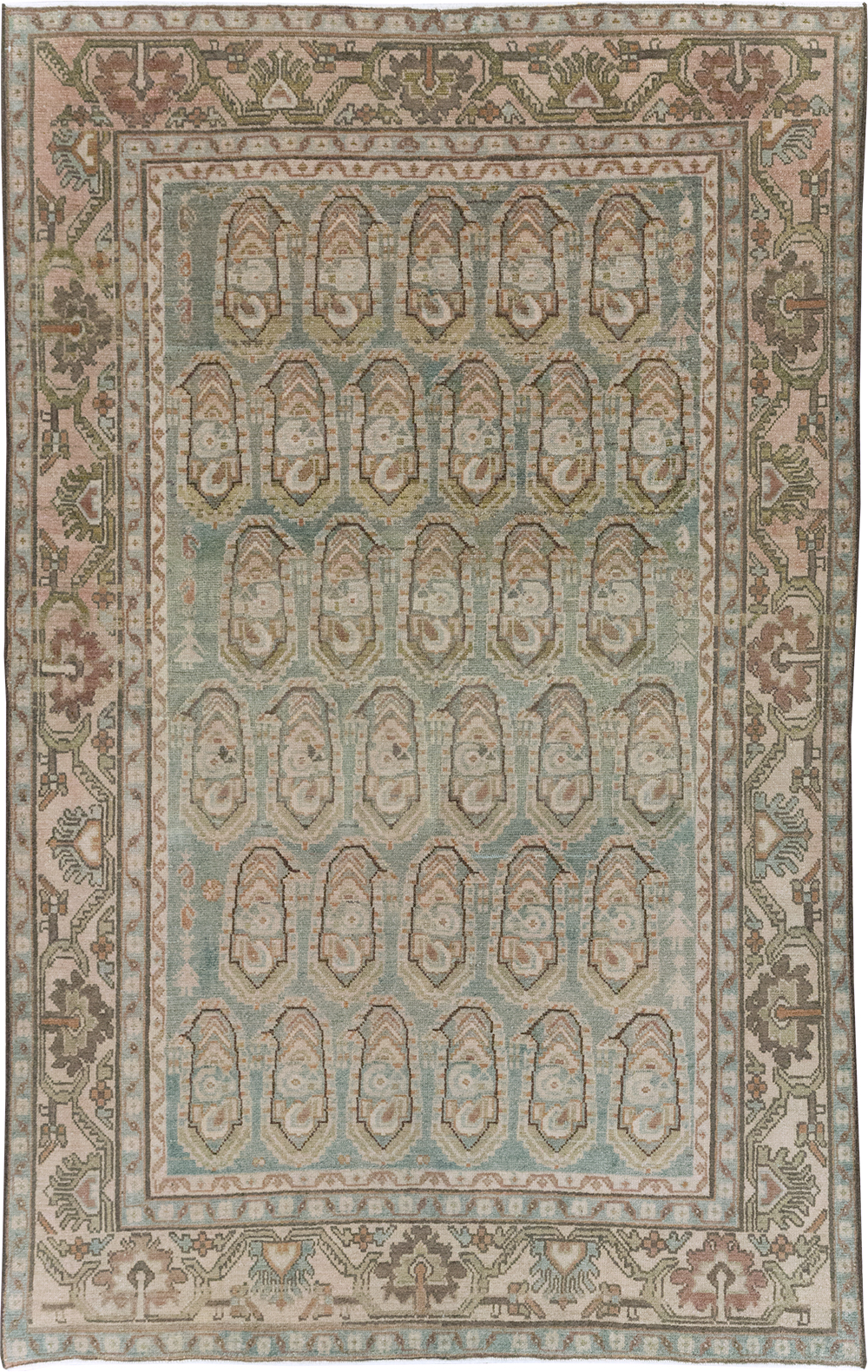 Vintage Persian Malayer Accent Rug, No.28627 - Gss