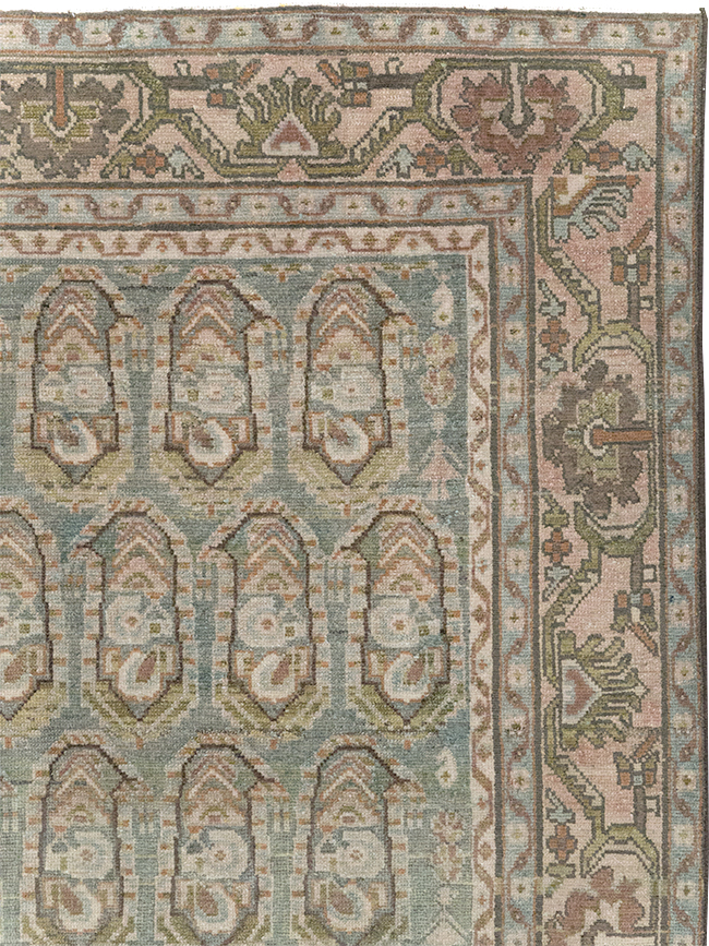 Vintage Persian Malayer Accent Rug, No.28627 - Gss