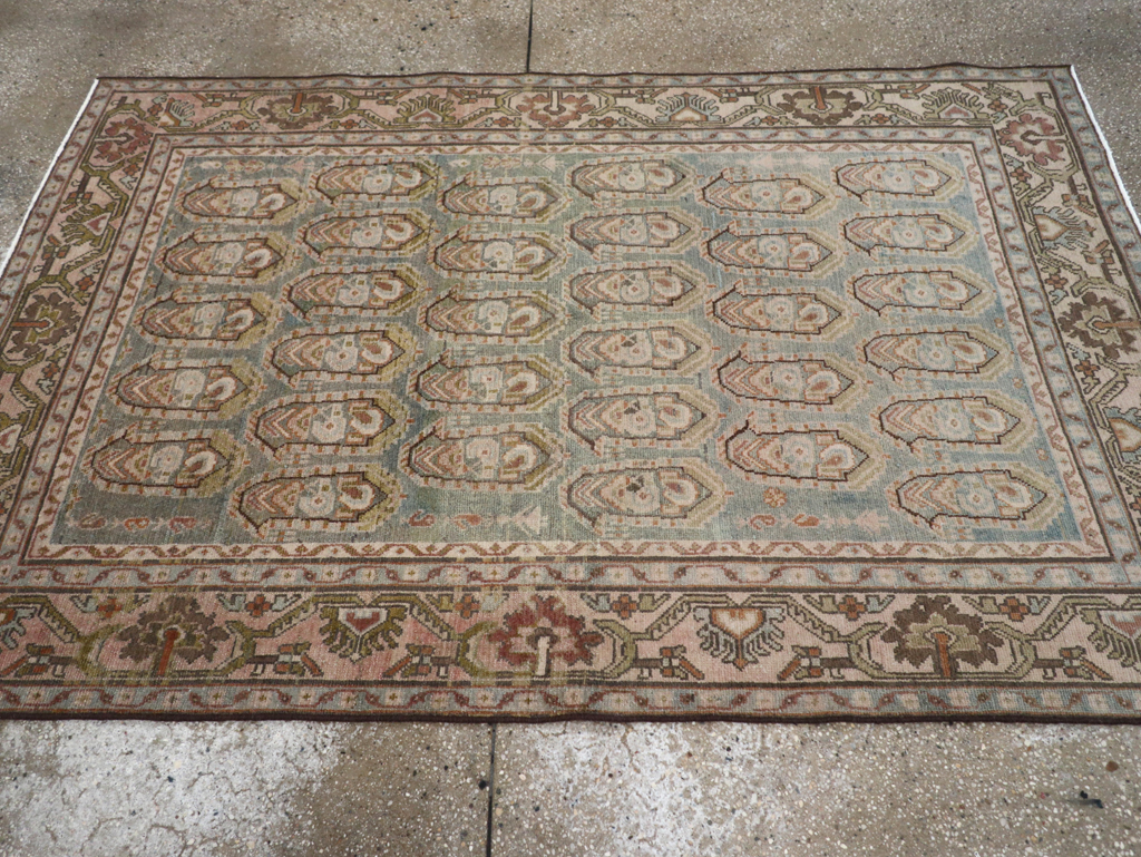 Vintage Persian Malayer Accent Rug, No.28627 - Gss