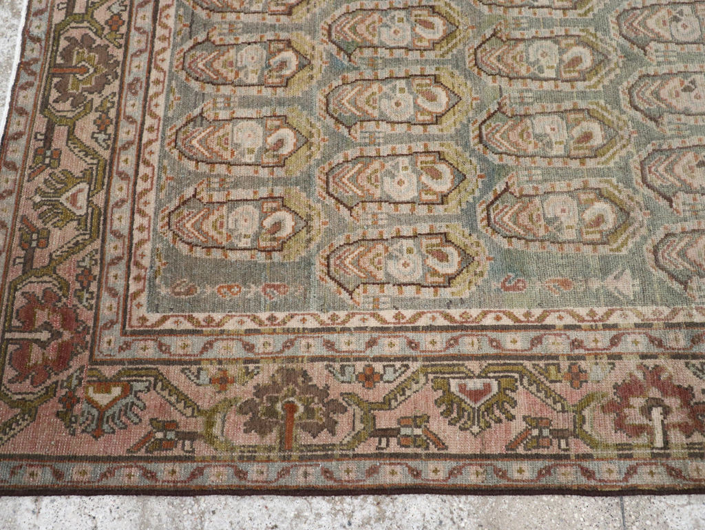 Vintage Persian Malayer Accent Rug, No.28627 - Gss