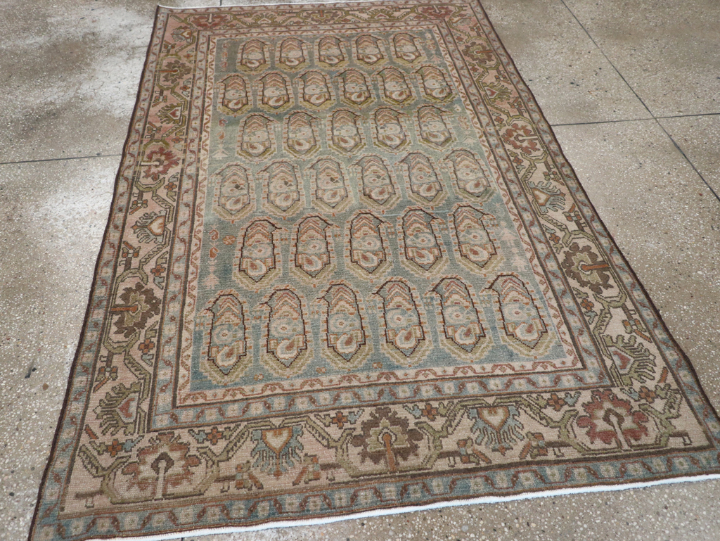 Vintage Persian Malayer Accent Rug, No.28627 - Gss
