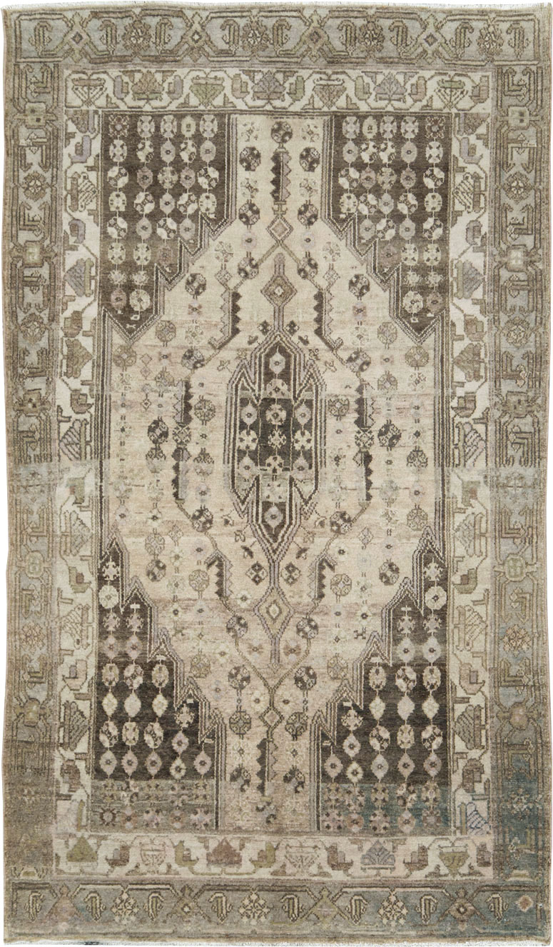 Vintage Persian Malayer Accent Rug, No.28628 - Gss