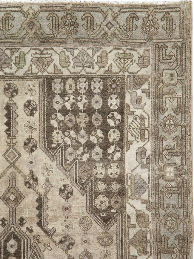 Vintage Persian Malayer Accent Rug, No.28628 - Gss