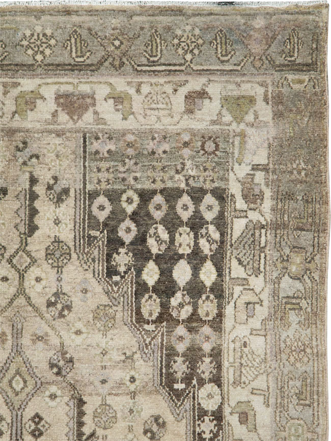 Vintage Persian Malayer Accent Rug, No.28628 - Gss