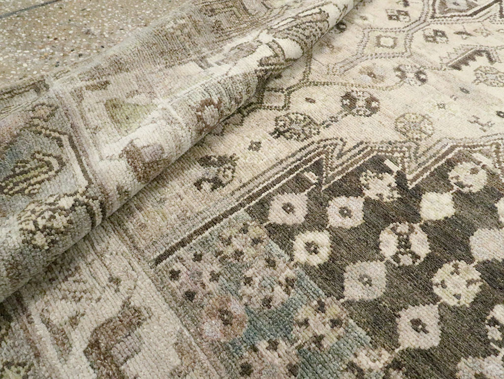 Vintage Persian Malayer Accent Rug, No.28628 - Gss