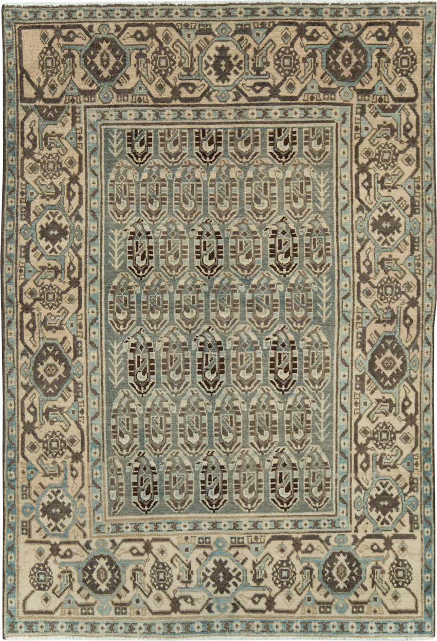 Vintage Persian Malayer Accent Rug, No.28629 - Gss