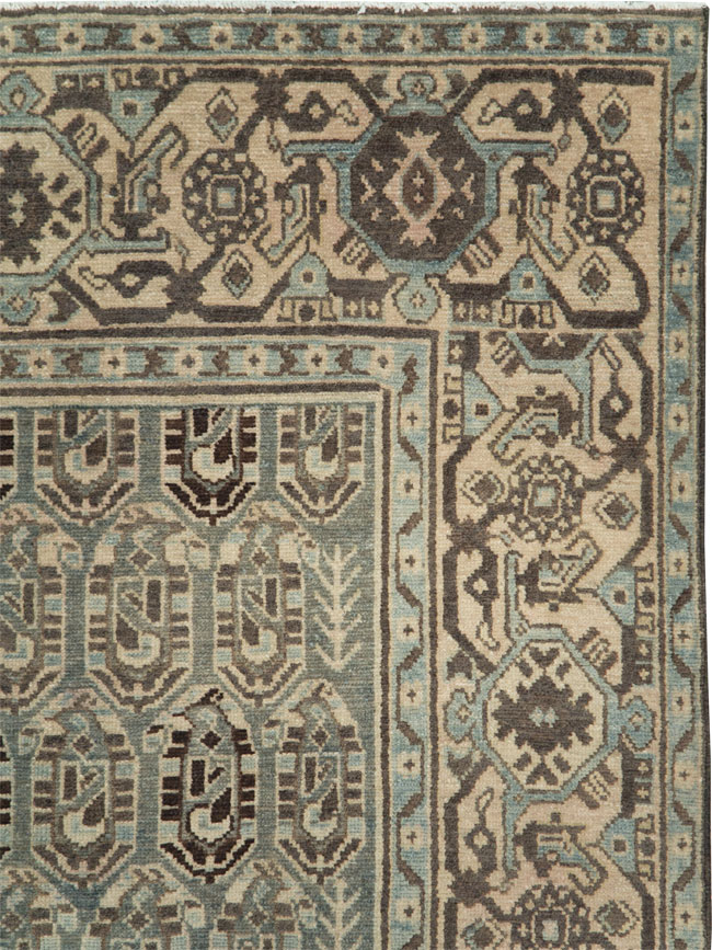 Vintage Persian Malayer Accent Rug, No.28629 - Gss