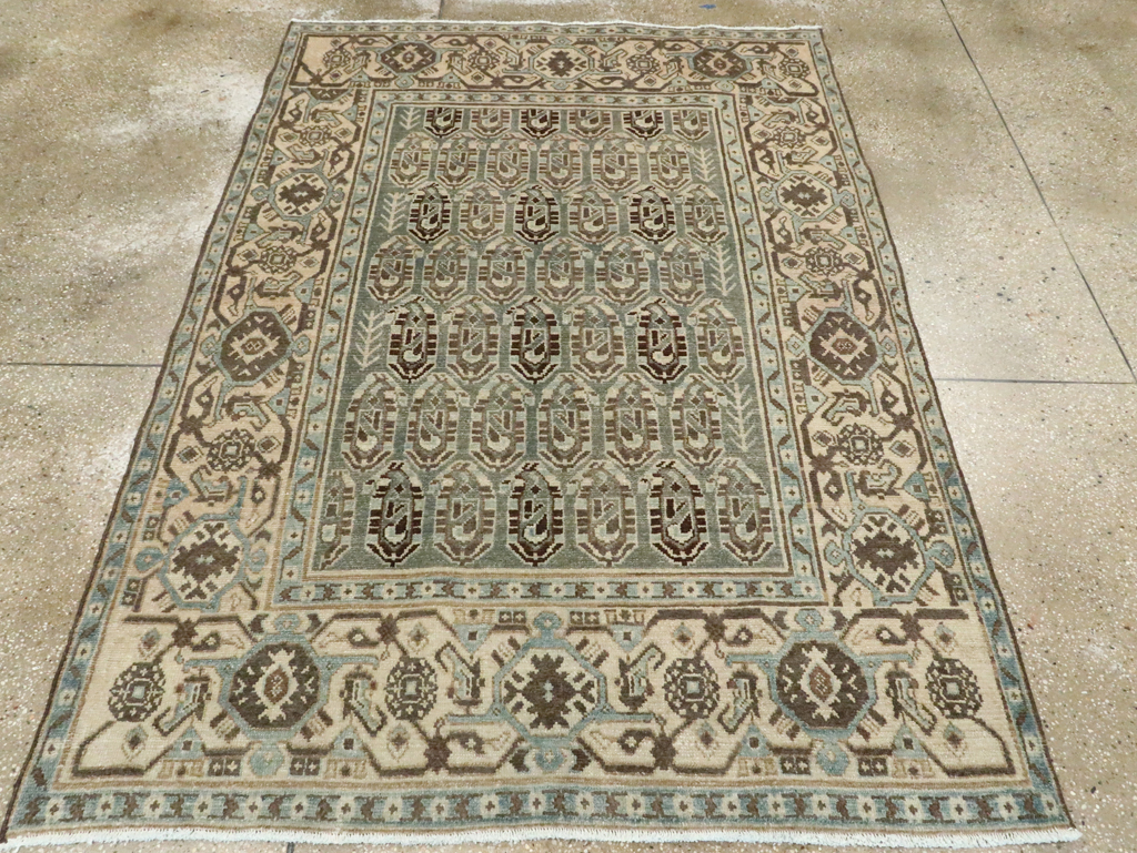 Vintage Persian Malayer Accent Rug, No.28629 - Gss