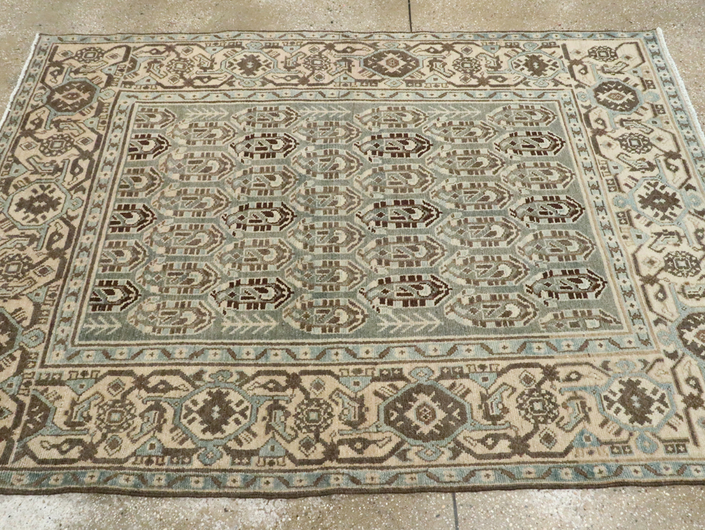 Vintage Persian Malayer Accent Rug, No.28629 - Gss