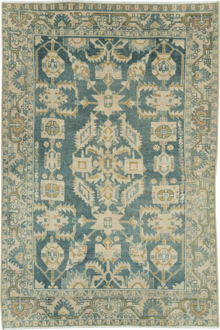 Vintage Persian Malayer Accent Rug, No.28630 - Gss