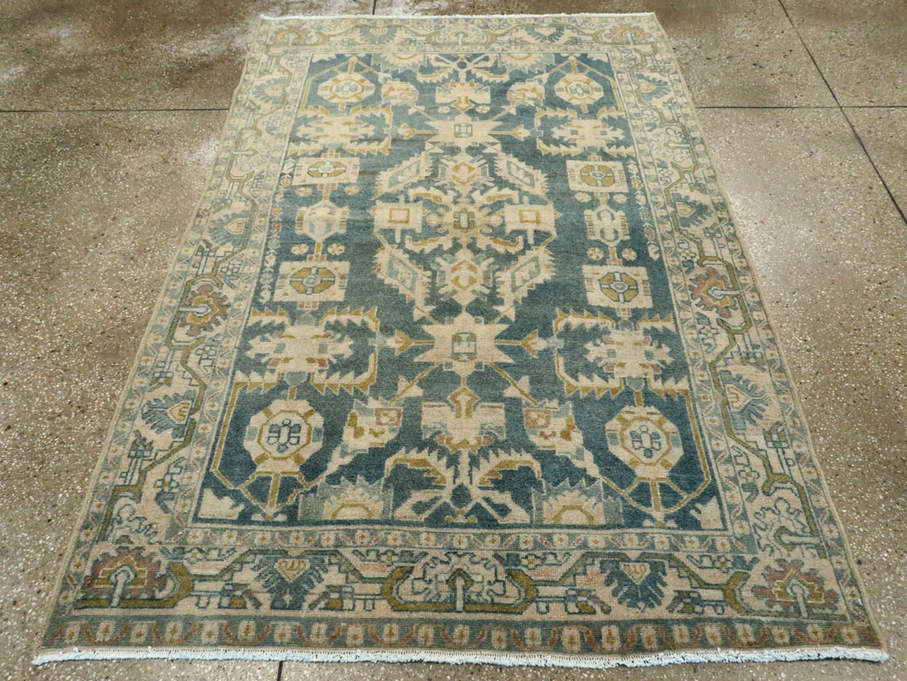 Vintage Persian Malayer Accent Rug, No.28630 - Gss
