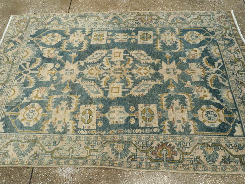 Vintage Persian Malayer Accent Rug, No.28630 - Gss
