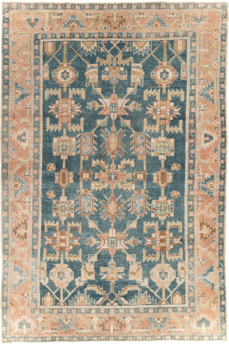 Vintage Persian Malayer Accent Rug, No.28631 - Gss
