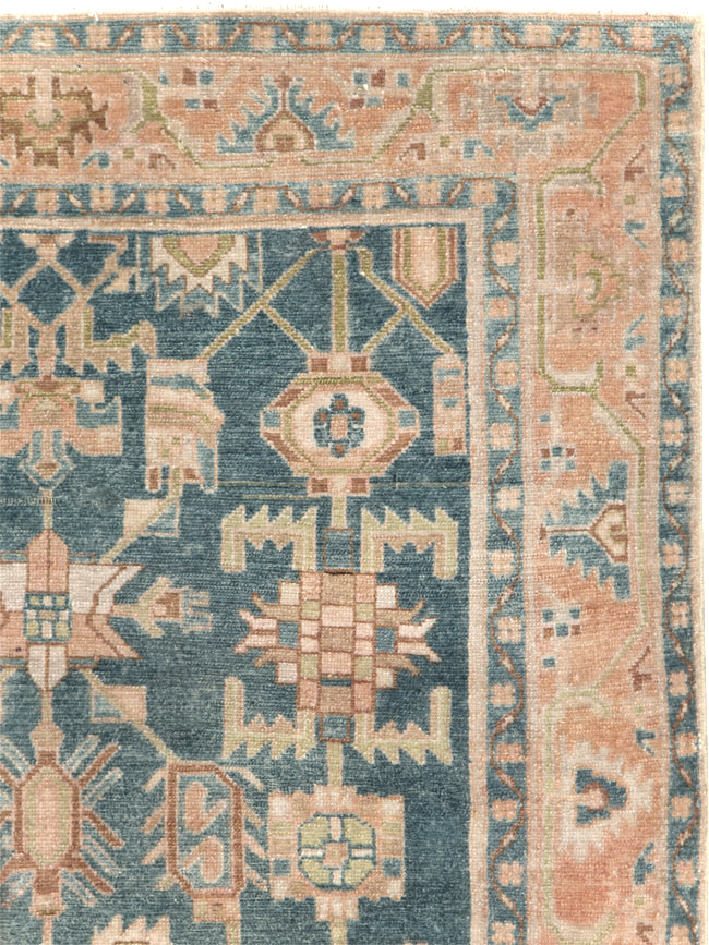 Vintage Persian Malayer Accent Rug, No.28631 - Gss