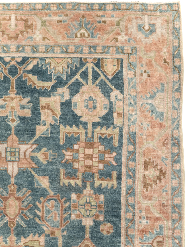 Vintage Persian Malayer Accent Rug, No.28631 - Gss