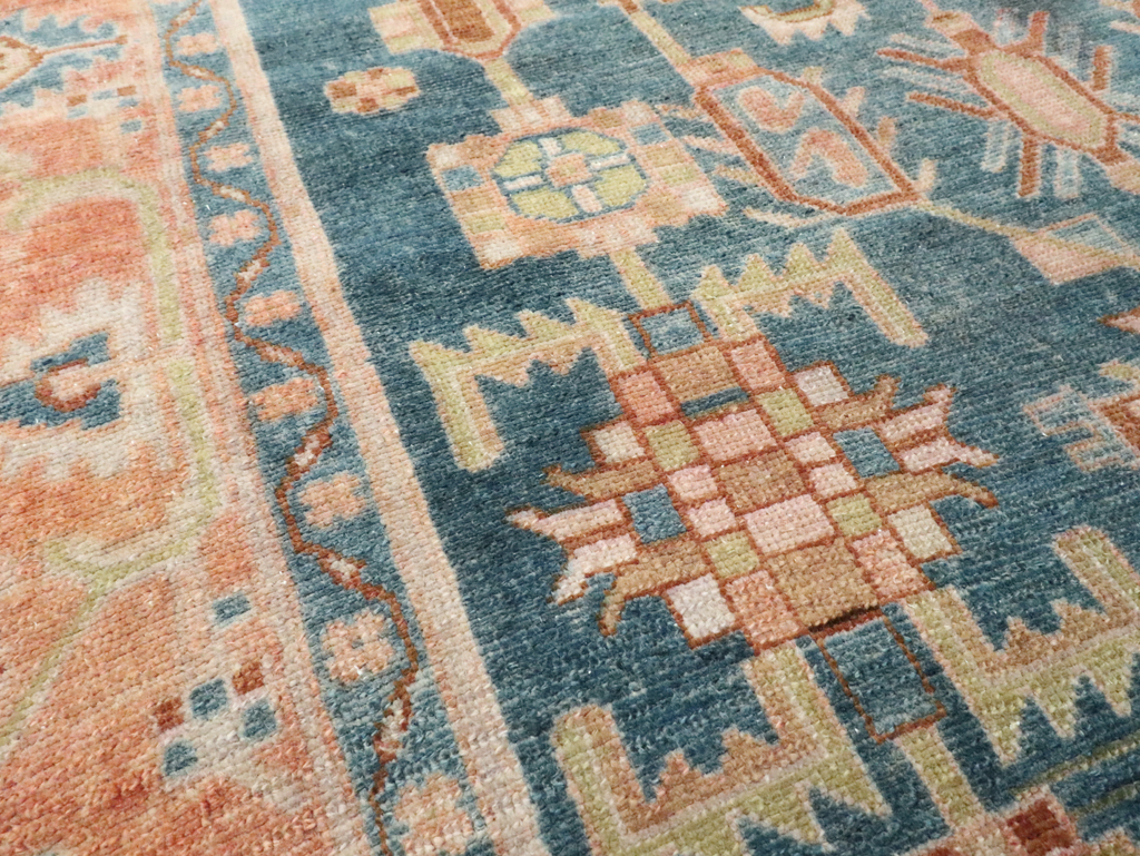 Vintage Persian Malayer Accent Rug, No.28631 - Gss