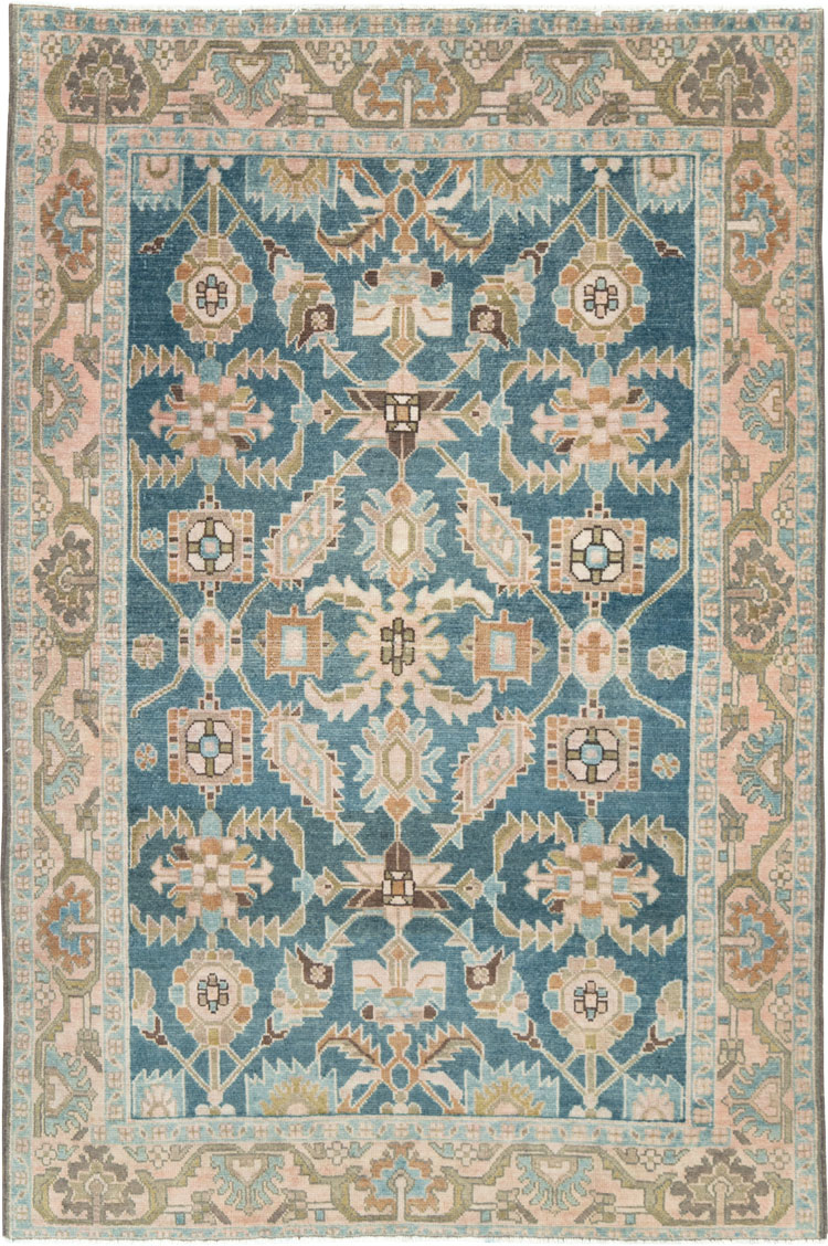 Vintage Persian Malayer Accent Rug, No.28634 - Gss