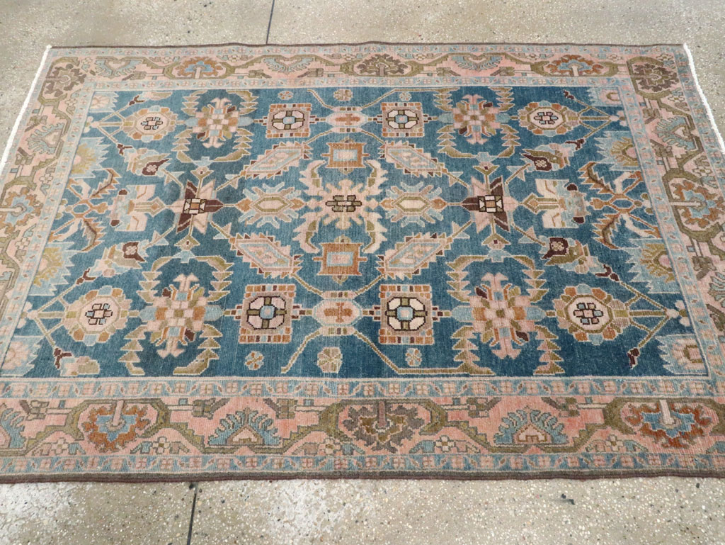 Vintage Persian Malayer Accent Rug, No.28634 - Gss