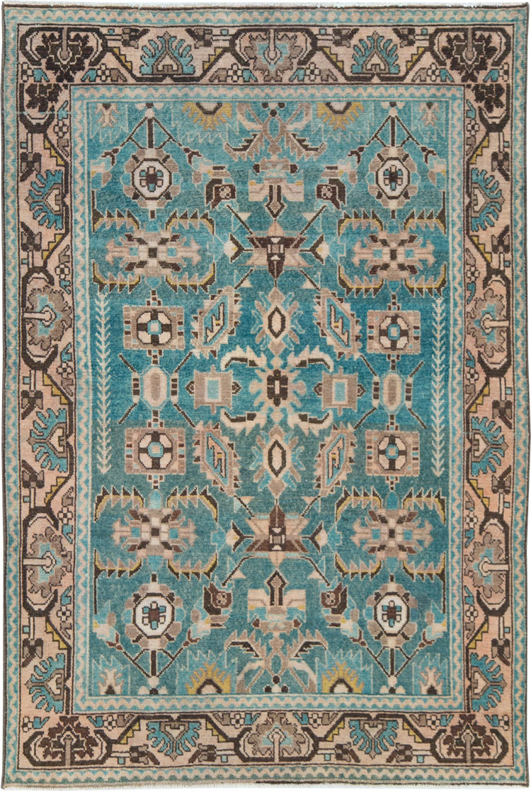 Vintage Persian Malayer Accent Rug, No.28635 - Gss