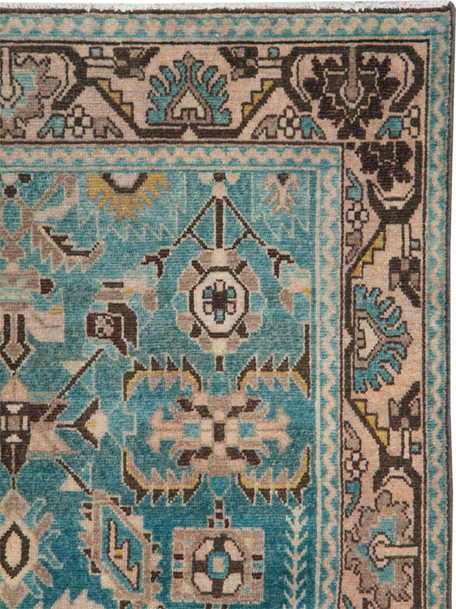 Vintage Persian Malayer Accent Rug, No.28635 - Gss