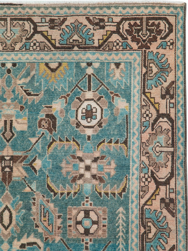 Vintage Persian Malayer Accent Rug, No.28635 - Gss