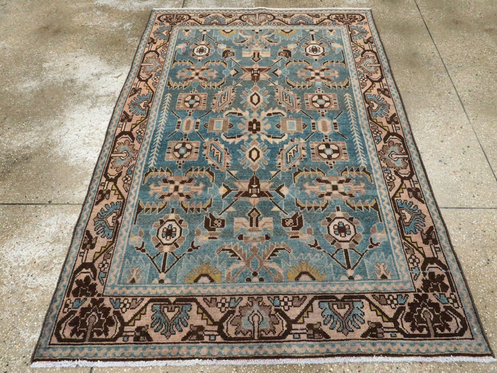 Vintage Persian Malayer Accent Rug, No.28635 - Gss
