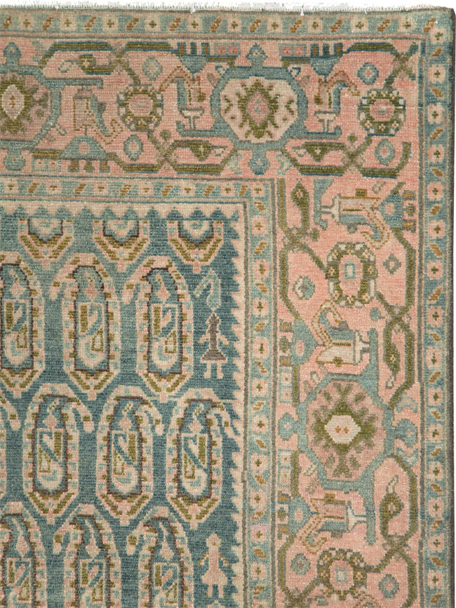 Vintage Persian Malayer Accent Rug, No.28636 - Gss